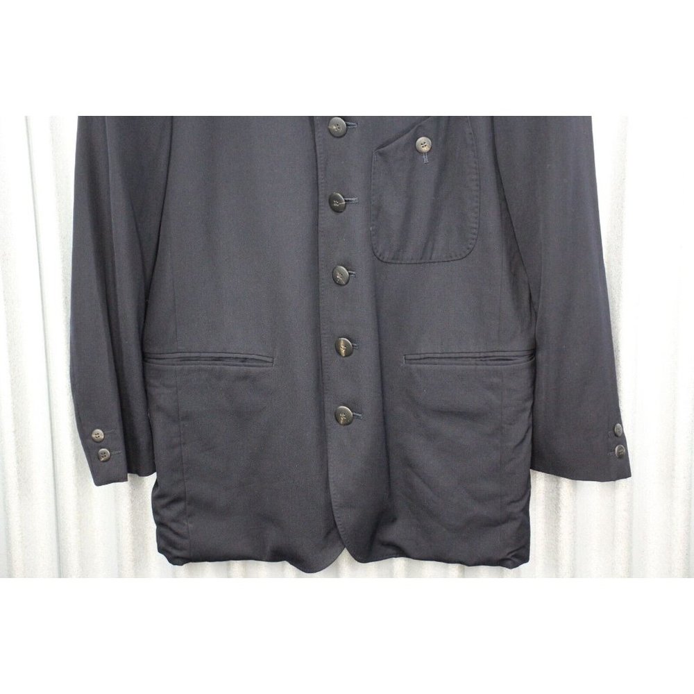 Issey Miyake Men 5-Buttons Tailored Black Jacket (ME61-FD237) Men's Medium AY210 - Picture 6 of 8